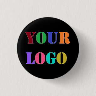 Aangepast Uw Bedrijf Logo Button Kies Kleur