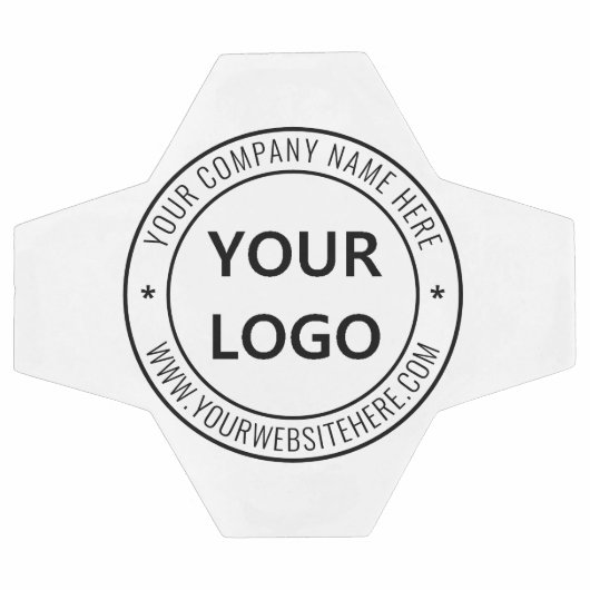 Aangepast uw bedrijf Logo en tekst Voetbal (Enkel)