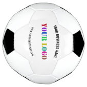 Aangepast uw bedrijf Logo en tekst Voetbal (Gedraaid)