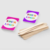 Aangepast Uw bedrijf Logo Hand kan kleuren kiezen Handwaaier (Niet-gemonteerd)