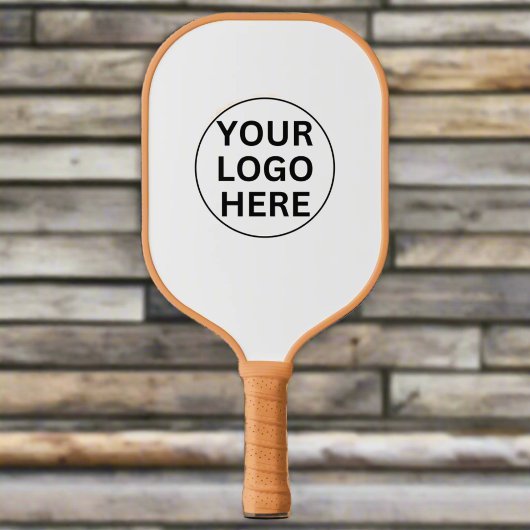 Aangepast uw bedrijf Logo L Branded Black & White Pickleball Paddle