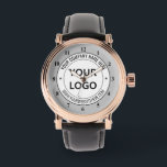 Aangepast Uw Bedrijf Logo Tekst Zakelijk Cadeautoe Horloge<br><div class="desc">Aangepaste kleuren en lettertypen Gepersonaliseerde horloges met uw bedrijf Logo en tekst Professioneel ontwerp Zakelijk Promotionele horloge Gift - Voeg uw Logo - Afbeelding of QR-code - Foto / en naam - Bedrijf / Website of andere informatie / tekst - Formaat wijzigen en verplaatsen of verwijderen en toevoegen van elementen...</div>