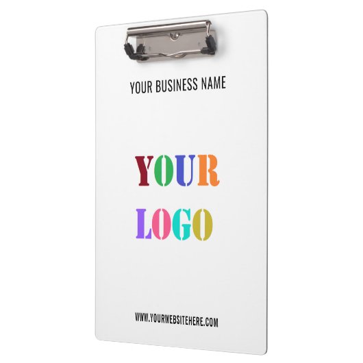 Aangepast uw bedrijf Logo Text Business Klembord (Links)