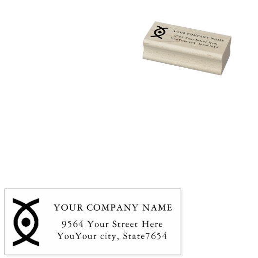 Aangepast uw bedrijf rubberstempel (Gestempeld)