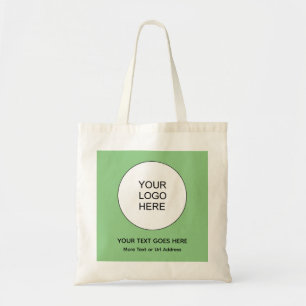 Aangepast Uw bedrijf Uw Logo Hier Sage Green Tote Bag