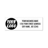 Aangepast uw bedrijfsadres voor Logo Zelfinktende Stempel (Design)