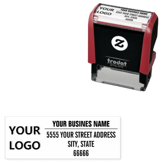 Aangepast uw bedrijfsnaam Adres Stempel (In situ)