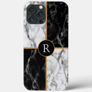 Aangepast uw brief Marble Design iPhone Case
