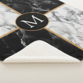 Aangepast uw brief Sherpa deken marmer ontwerp (3/4)