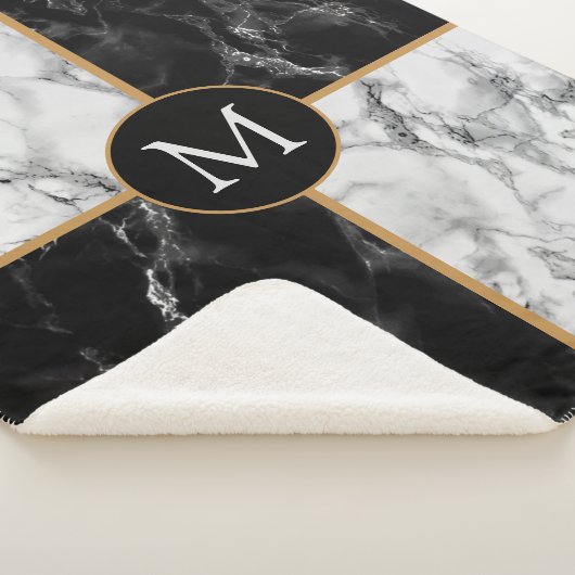 Aangepast uw brief Sherpa deken marmer ontwerp (3/4)