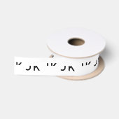 Aangepast Uw Eigen Merk Logo WhiteColor Lint (Spoel)