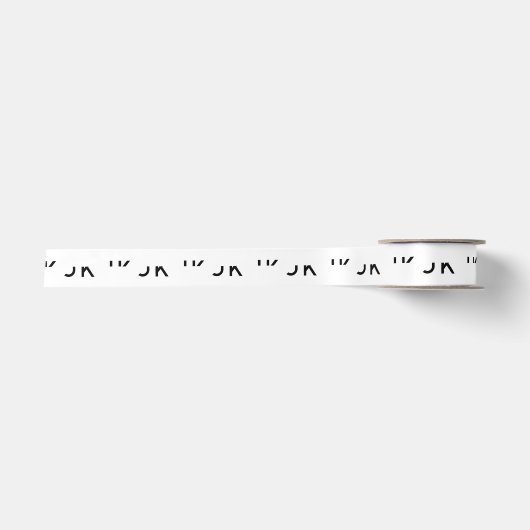 Aangepast Uw Eigen Merk Logo WhiteColor Lint (Voorkant)