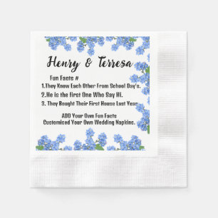 Aangepast Uw Eigen Naam Bruiloft Monogram Papier. Servet