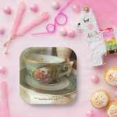 Aangepast [Uw Evenement] Frans Teacup Papier Bord (Feest)