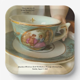 Aangepast [Uw Evenement] Frans Teacup Papier Bord