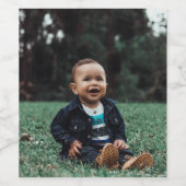 Aangepast Uw favoriete Afbeelding toevoegen Wijn Etiket (Enkel label)