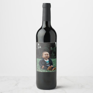 Aangepast Uw favoriete Afbeelding toevoegen Wijn Etiket