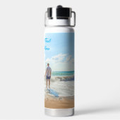 Aangepast uw favoriete Fles van het Fotowater met  (Achterkant)