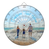 Aangepast uw favoriete foto en tekst Dart Board Dartbord (Voorkant)