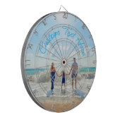 Aangepast uw favoriete foto en tekst Dart Board Dartbord (Voorkant Links)