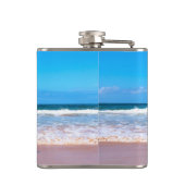 Aangepast uw favoriete foto Flask Gift met tekst Heupfles (Achterkant)