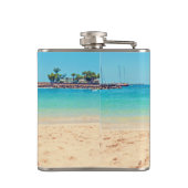 Aangepast uw favoriete foto Flask Gift met tekst Heupfles (Achterkant)