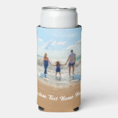 Aangepast uw favoriete foto Koelbox met tekst Seltzer Blikjeskoeler (Seltzer Voorkant)