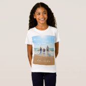 Aangepast uw favoriete foto T-shirt cadeau met tek (Voorkant volledig)