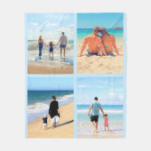 Aangepast uw favoriete fotocollage fleece deken (Voorkant)