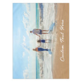 Aangepast uw favoriete fototafelkleed met tekst tafelkleed (Voorkant)