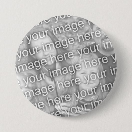 Aangepast uw foto 3-inch Button Sjabloon (Voorkant)