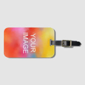 Aangepast uw foto Afbeelding of Logo naam tekst Sj Bagagelabel (Voorkant (horizontaal))