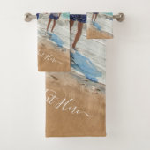Aangepast uw foto badhanddoeken met tekstnaam bad handdoek (Insitu)