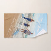 Aangepast uw foto badhanddoeken met tekstnaam bad handdoek (Handdoek)