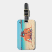 Aangepast uw foto Bagagelabel gepersonaliseerd ont (Voorkant verticaal)