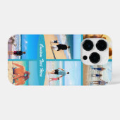 Aangepast uw foto Collage-tekstnaam Aangepast iPhone Hoesje (Achterkant horizontaal)