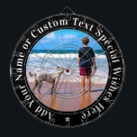 Aangepast uw foto Dart Board Gift met tekst naam Dartbord<br><div class="desc">Aangepaste foto en tekst Dart Board - Uw eigen ontwerp - Gepersonaliseerde familie / vrienden of persoonlijke Dartboards Gift - Voeg uw foto en tekst - Formaat wijzigen en verplaatsen of verwijderen en toevoegen van elementen / tekst met aanpassingstool! U kunt dit ontwerp overbrengen naar meer dan 1000 Zazzle producten....</div>