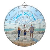 Aangepast uw foto en tekst dartbord (Voorkant)