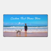 Aangepast uw foto en tekst op maat bureaumat (Voorkant)