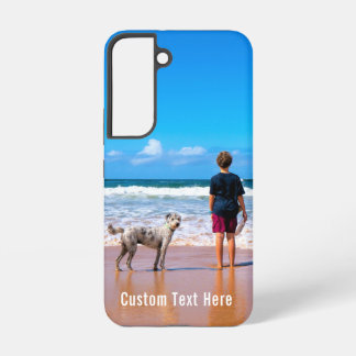 Aangepast uw foto en tekst op maat samsung galaxy hoesje