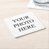 Aangepast "Uw foto hier" Kartonnen Onderzetters (Schuin)