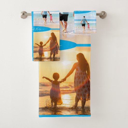 Aangepast uw foto-omslaghanddoeken met tekst bad handdoek (Insitu)
