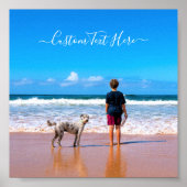 Aangepast uw foto Poster met tekstnaam (Voorkant)