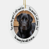 Aangepast Uw Foto Rustig Verse Herdenking Keramisch Ornament (Rechts)