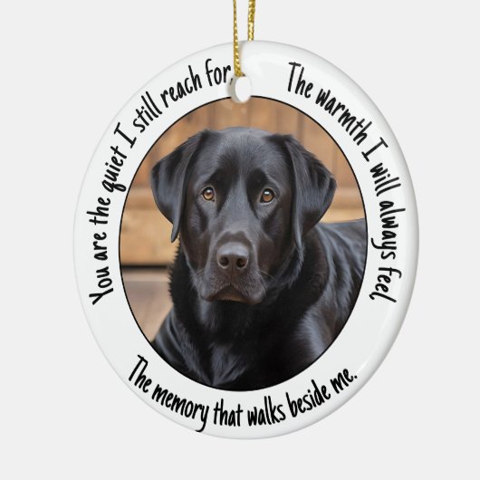 Aangepast Uw Foto Rustig Verse Herdenking Keramisch Ornament (Links)