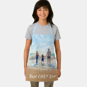 Aangepast uw foto Schort met tekst - beste chef-ko (Insitu)