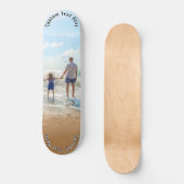 Aangepast uw foto skateboard cadeau met tekst (Voorkant)