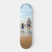 Aangepast uw foto skateboard cadeau met tekst (Voorkant)