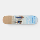 Aangepast uw foto skateboard met tekstnaam (Horizontaal)