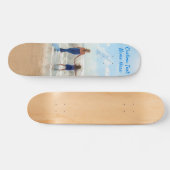 Aangepast uw foto skateboard met tekstnaam (Horizontaal)